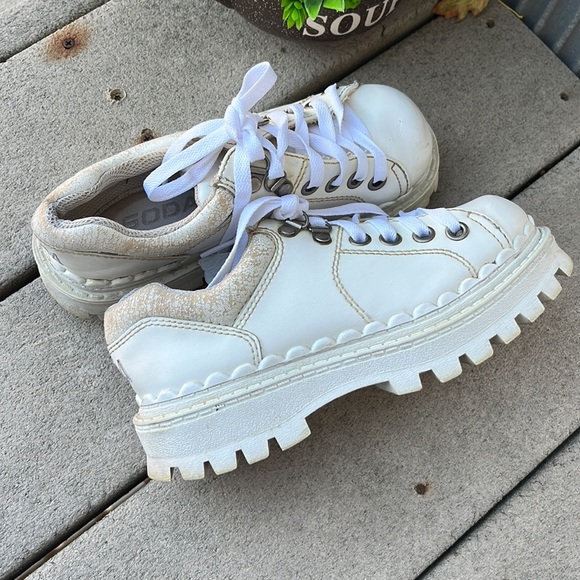 Soda Vintage’90 White Platform and Chunky Shoes Y2K - Picture 9 of 14